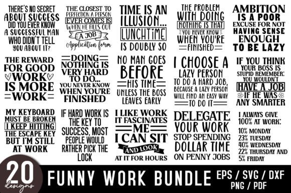 Download Funny Work SVG Bundle,Funny Quote Bundle - Funny quote bundle Collection