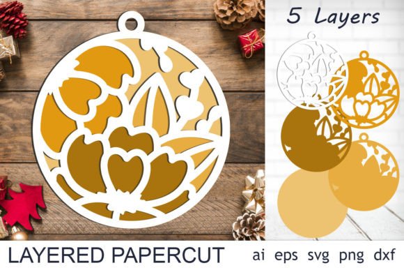 Download 3d Christmas Decor, Layered Papercut Svg - Premium Resources