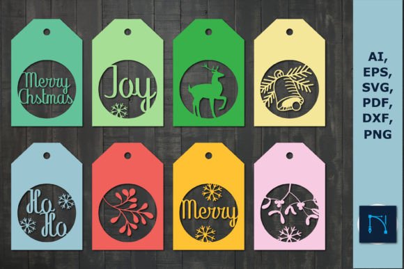Download Laser Cut Christmas Gift Tag SVG Bundle - Premium Resources