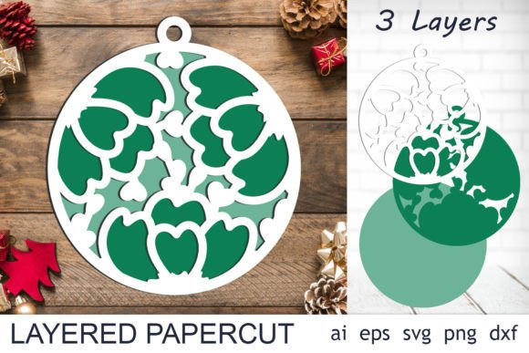 Download Layered Papercut Christmas Tree Decor - Premium Resources
